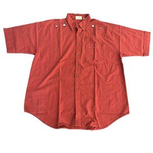 VTG Artisans Sunschein Designs Men's SS Button Up Shirt Horse Print, Sz XL NWOT